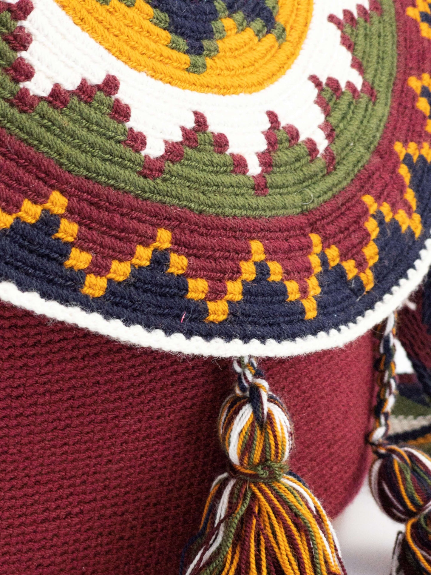 Wayúu Shoulder Bag with Flap – Earth-Toned Ethnic Design