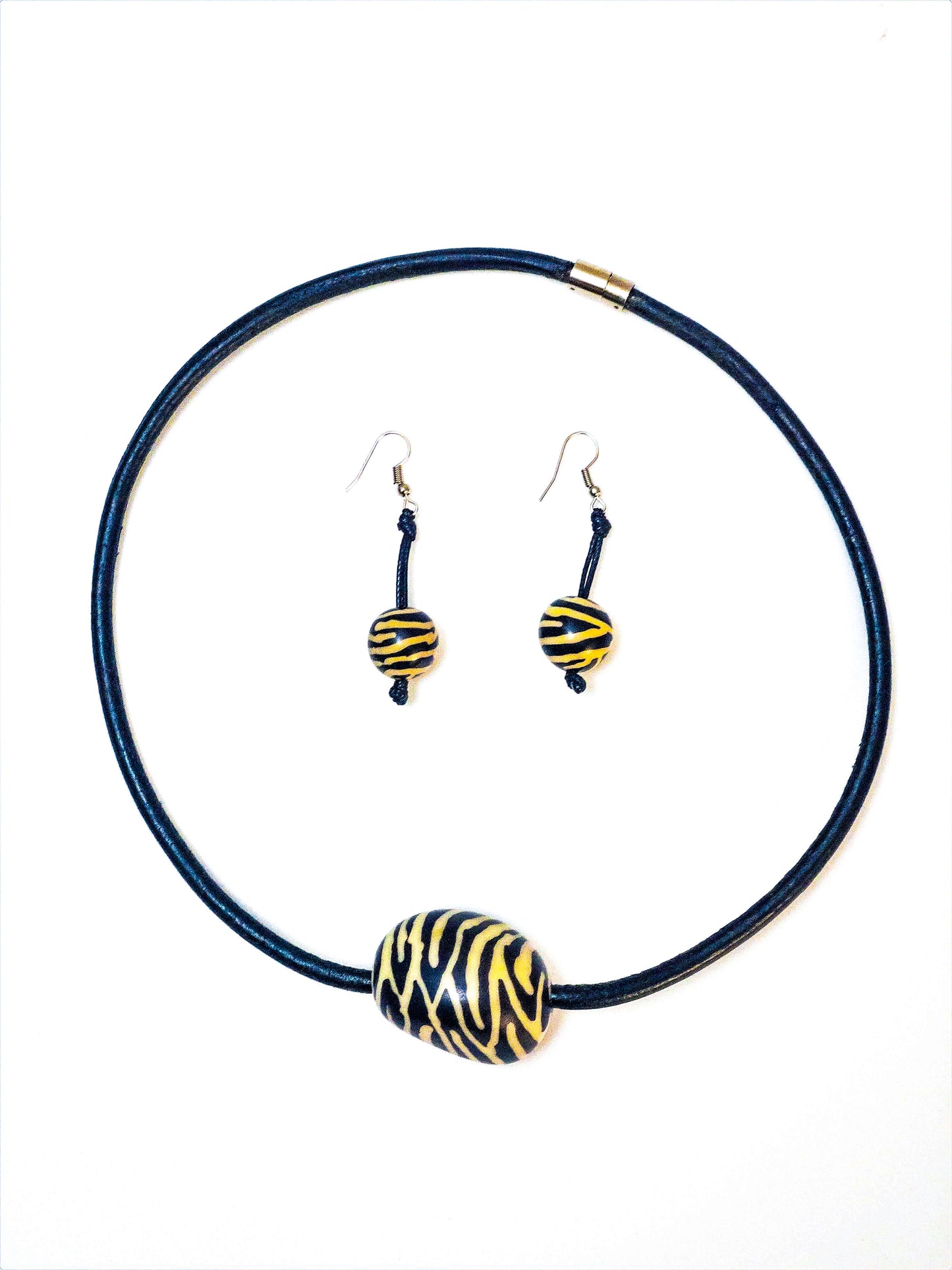Bengal Animal Print Necklace and Earrings Set